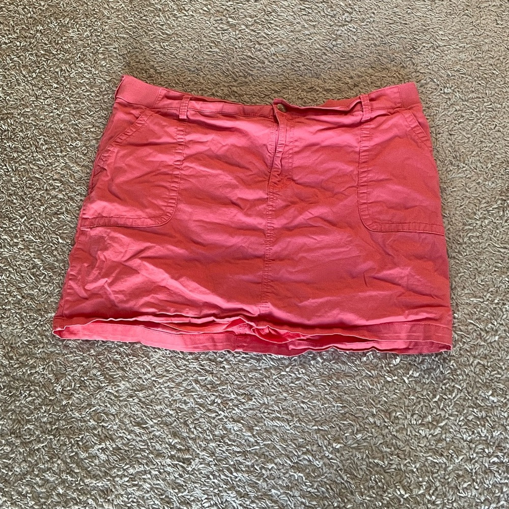 Lee Women's Coral Pink Mini Skirt